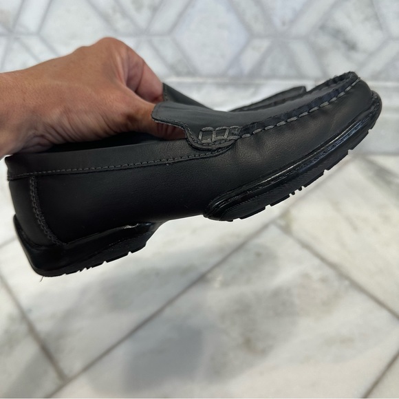 Size 1 Boy Black Nordstrom Dress Shoes - Picture 7 of 10